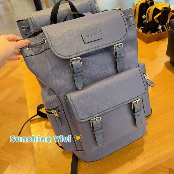 NWT Coach MEN Sprint Backpack Colorblock in leather CBI11  NWT Coach MEN Sprint Backpack Colorblock Signature Canvas CBI11 Light Denim